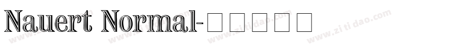 Nauert Normal字体转换